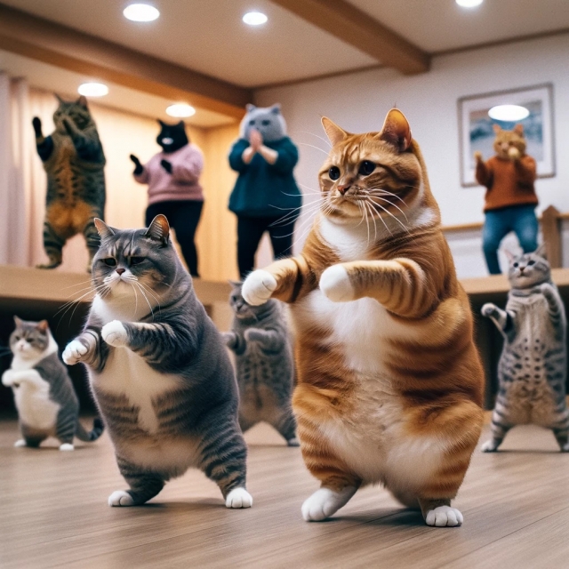 デブ猫ダンス
