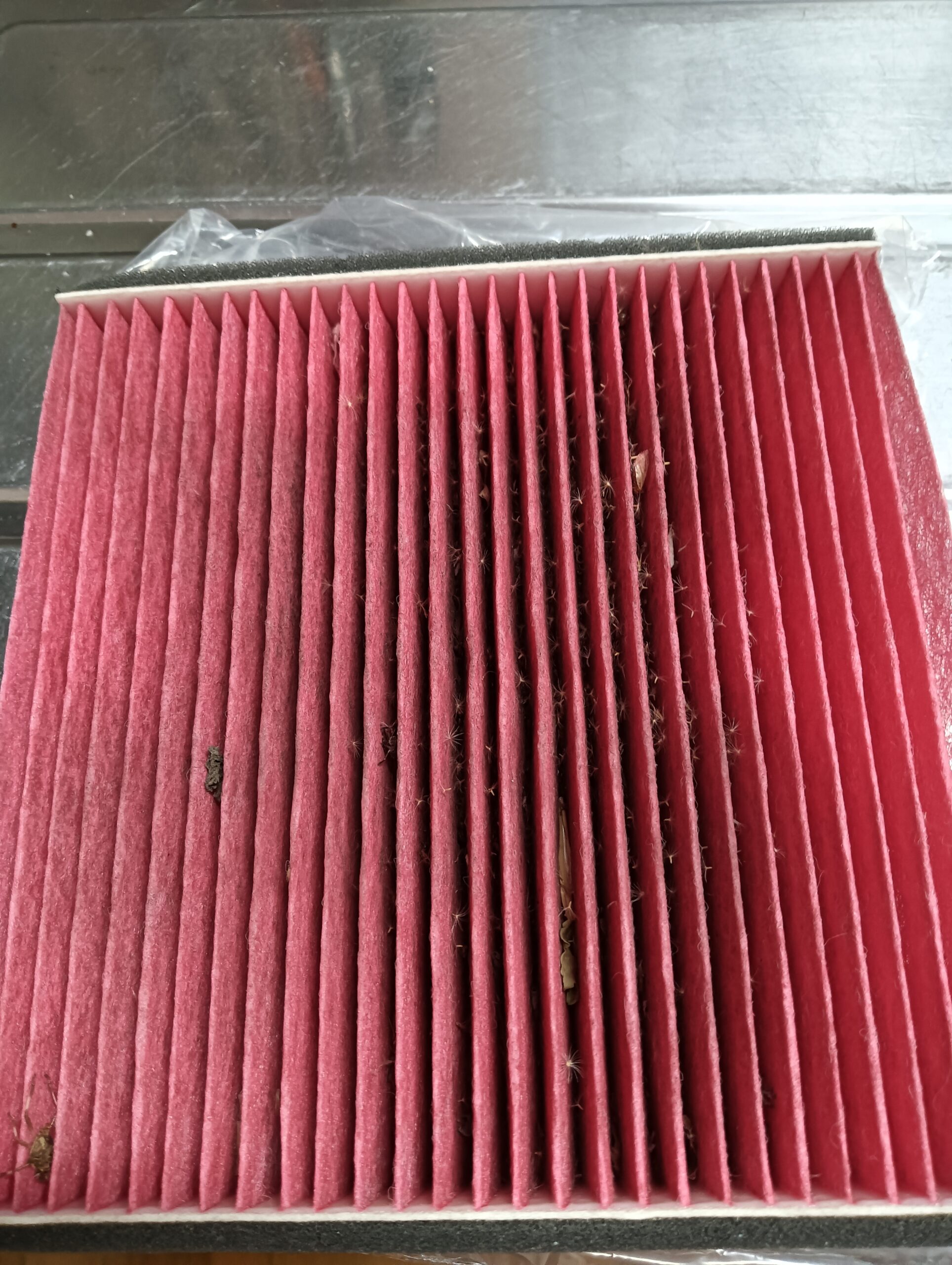 カーエアコンフィルター交換